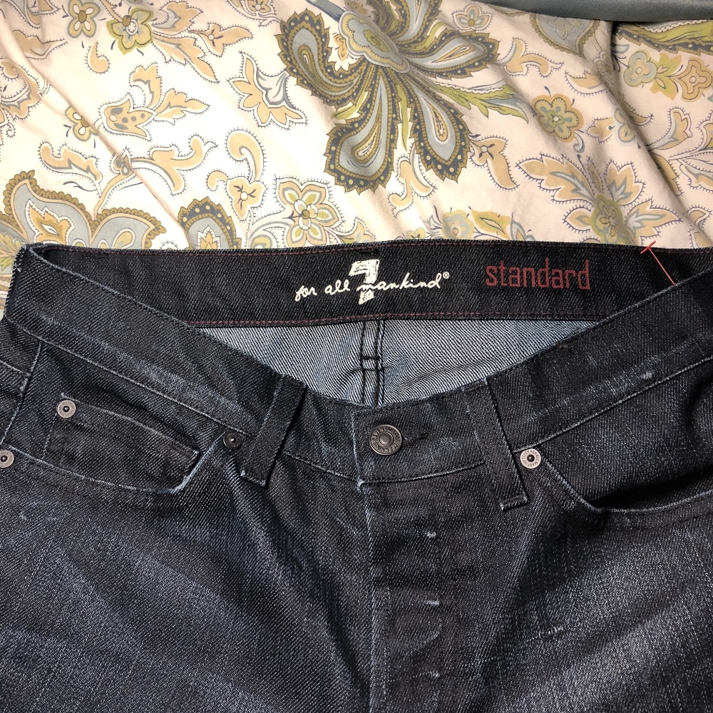 7 for all mankind GUC Size 30 Button fly - Picture 2 of 6